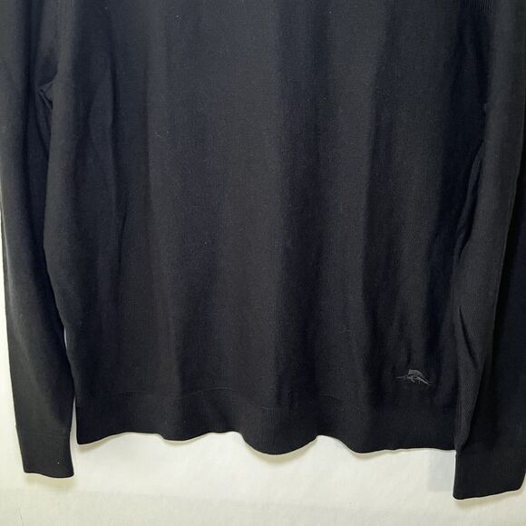 Tommy Bahama Island Zone V Neck Sweater Men Size Medium Black Coolmax Poly Blend - Picture 3 of 11
